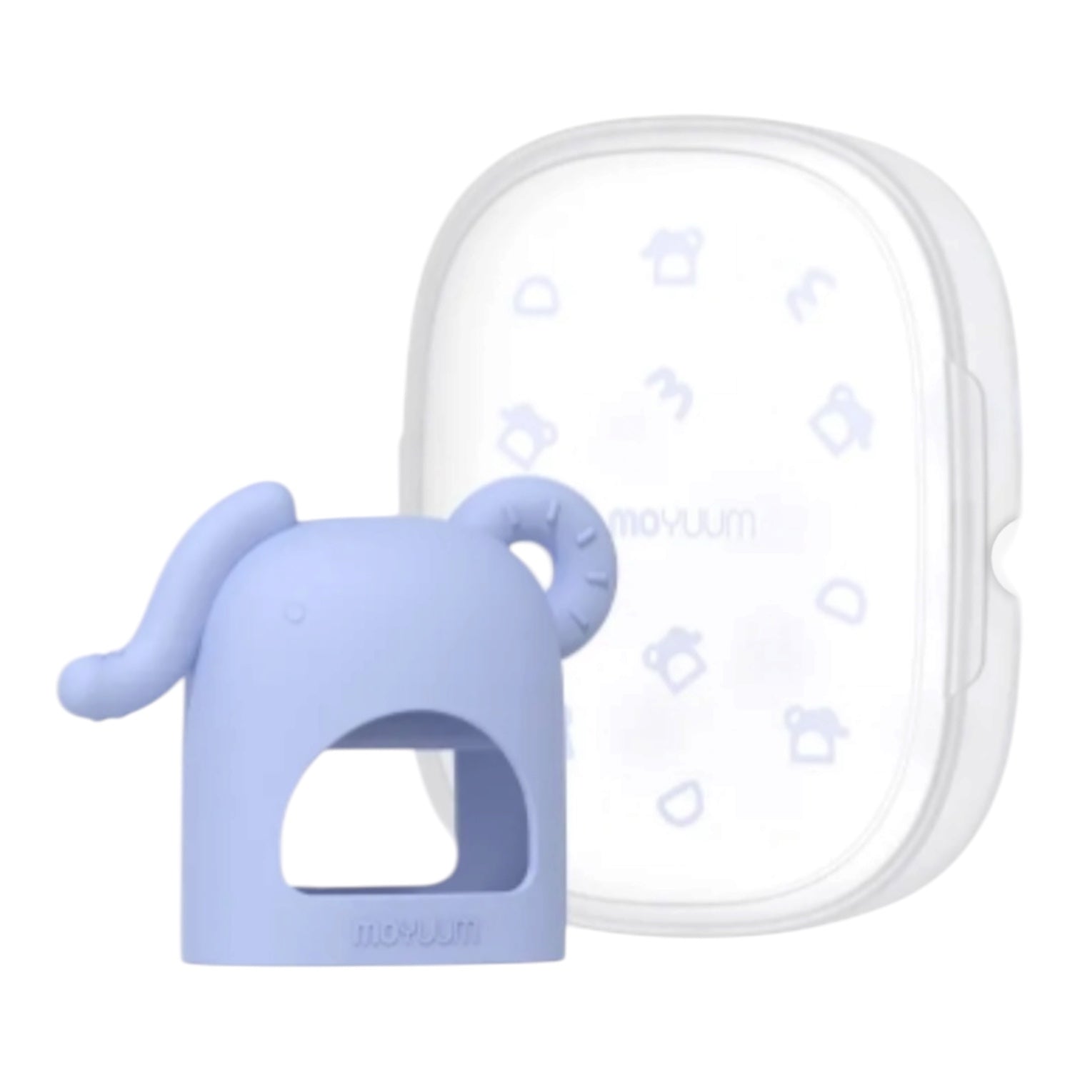 Moyuum Platinum Silicone Elephant Baby Teether w/case 白金矽膠大象型手環式嬰兒牙膠連盒