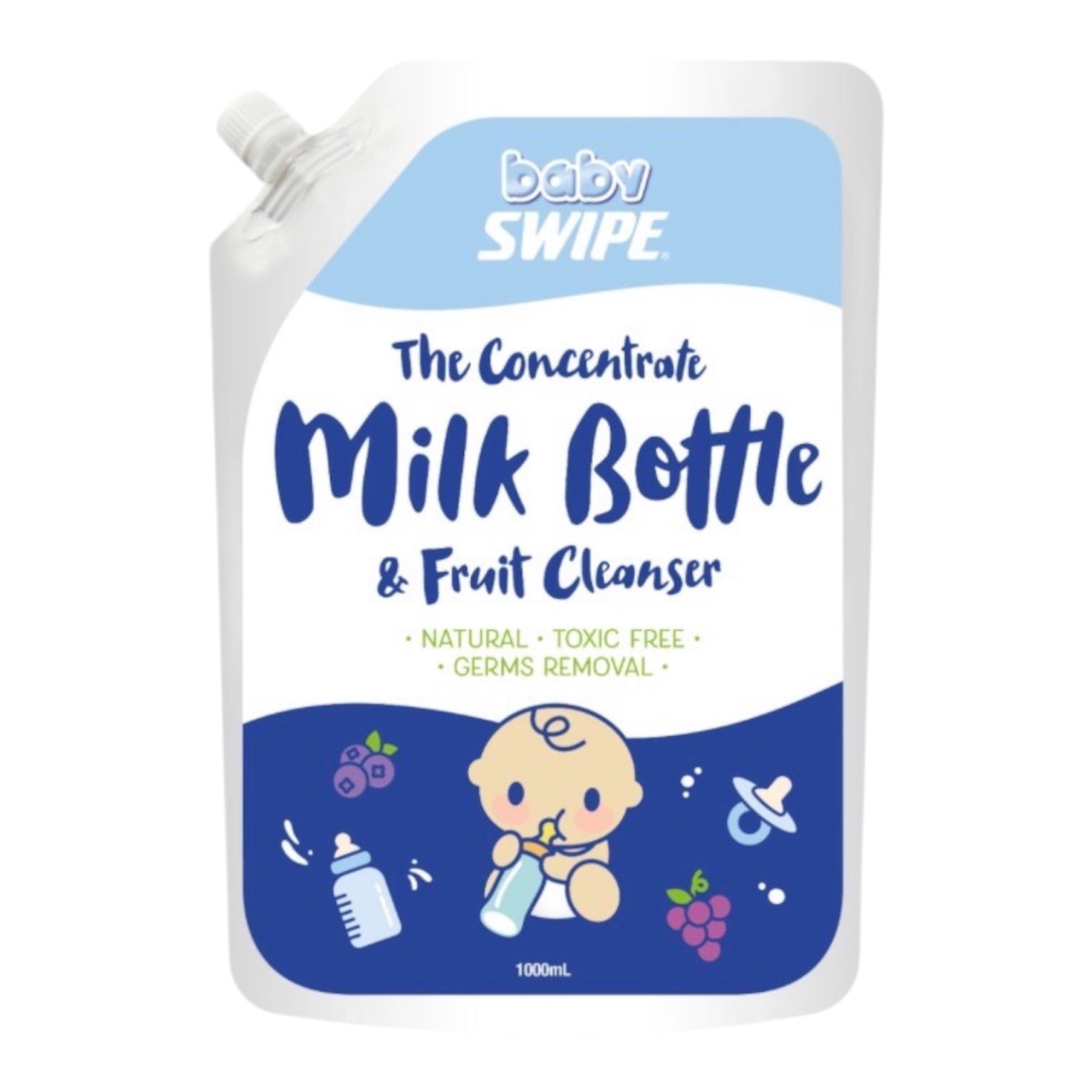 BabySwipe The Concentrate Milk Bottle and Fruit Cleanser Refill 1000ml