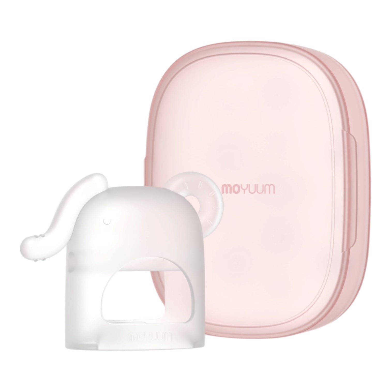 Moyuum Platinum Silicone Elephant Baby Teether w/case 白金矽膠大象型手環式嬰兒牙膠連盒