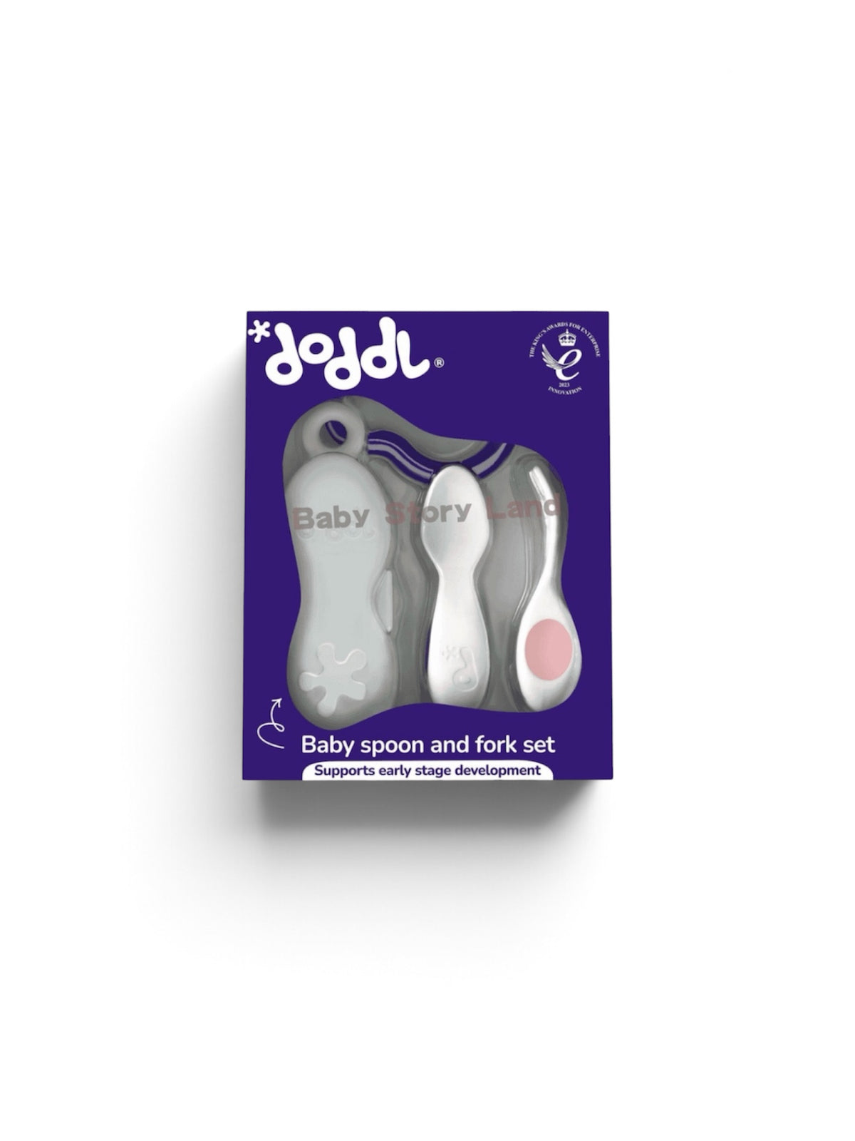Doddl 嬰幼兒學習餐具2件組附攜帶盒