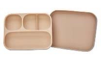 Moyuum Premium Silicon Suction Plate 4 Compartments 白金矽膠吸盤4格餐盒