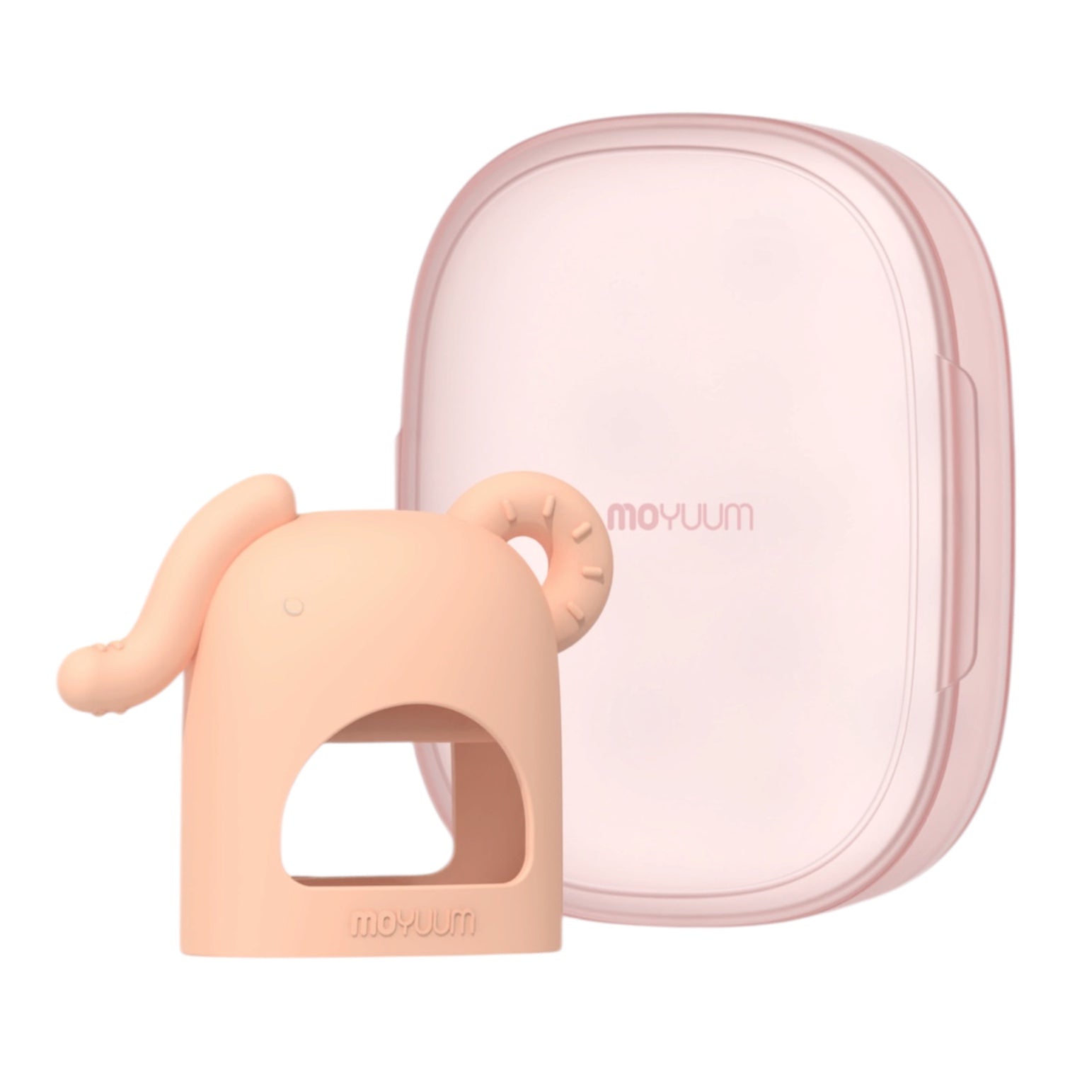 Moyuum Platinum Silicone Elephant Baby Teether w/case 白金矽膠大象型手環式嬰兒牙膠連盒