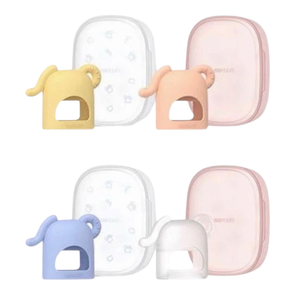 Moyuum Platinum Silicone Elephant Baby Teether w/case 白金矽膠大象型手環式嬰兒牙膠連盒