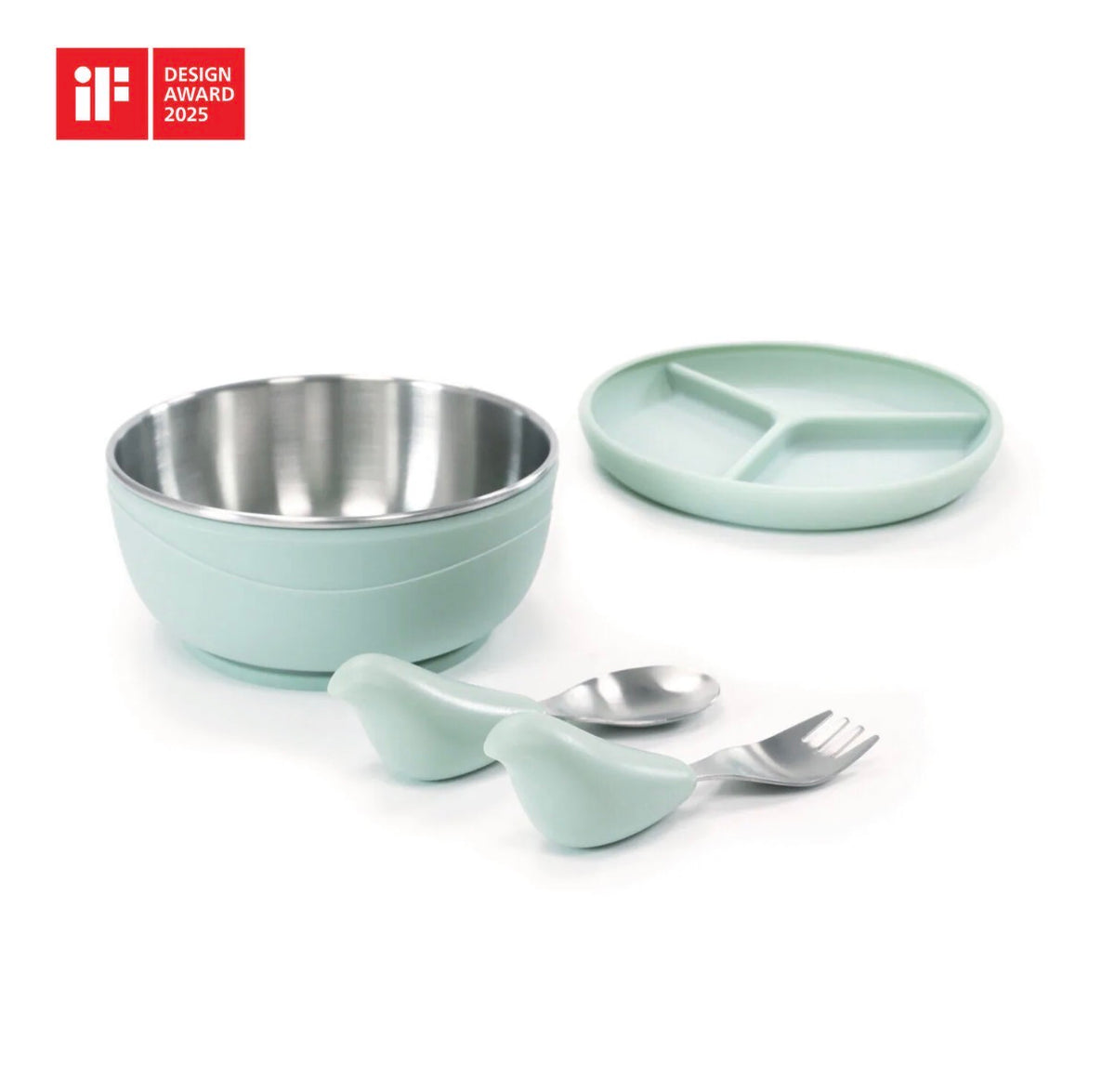 PICABOO 布咋寶學習餐具附可拆式吸盤 | Baby Dining Set with Detachable Suction