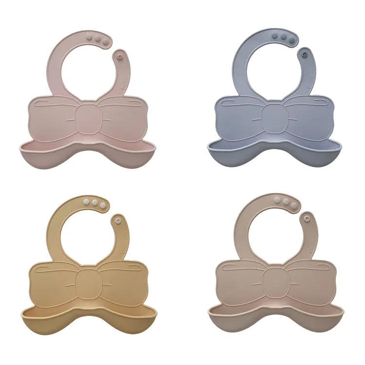 ROCOU 嬰兒銅輯副食品圍小 | Baby Silicone Bib with Food Catcher
