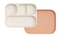 Moyuum Premium Silicon Suction Plate 4 Compartments 白金矽膠吸盤4格餐盒