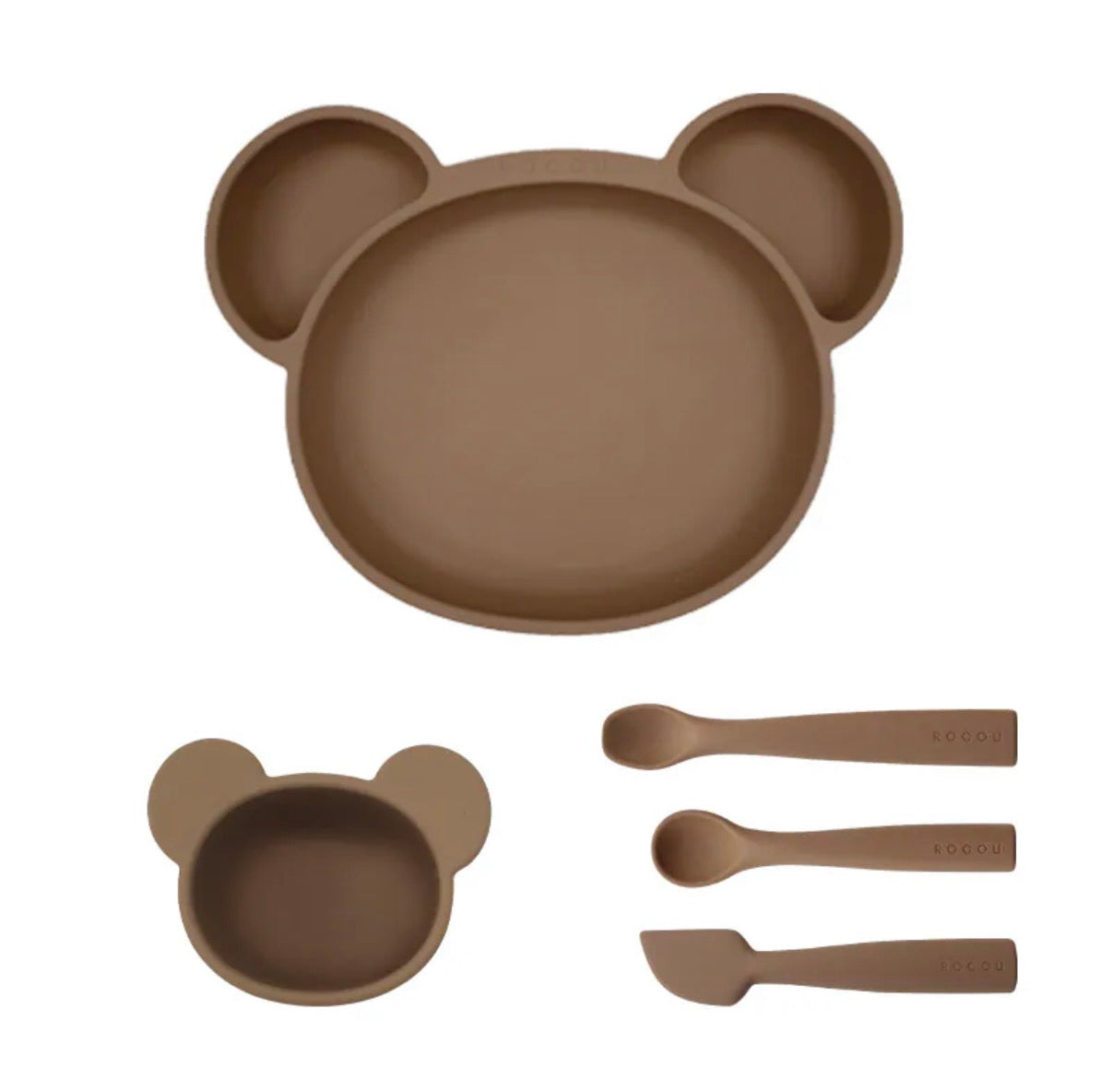 ROCOU Baby Food Starter 5 Set Bear Edition 副食品新手五件組—熊熊🐻
