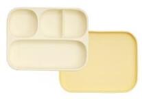 Moyuum Premium Silicon Suction Plate 4 Compartments 白金矽膠吸盤4格餐盒