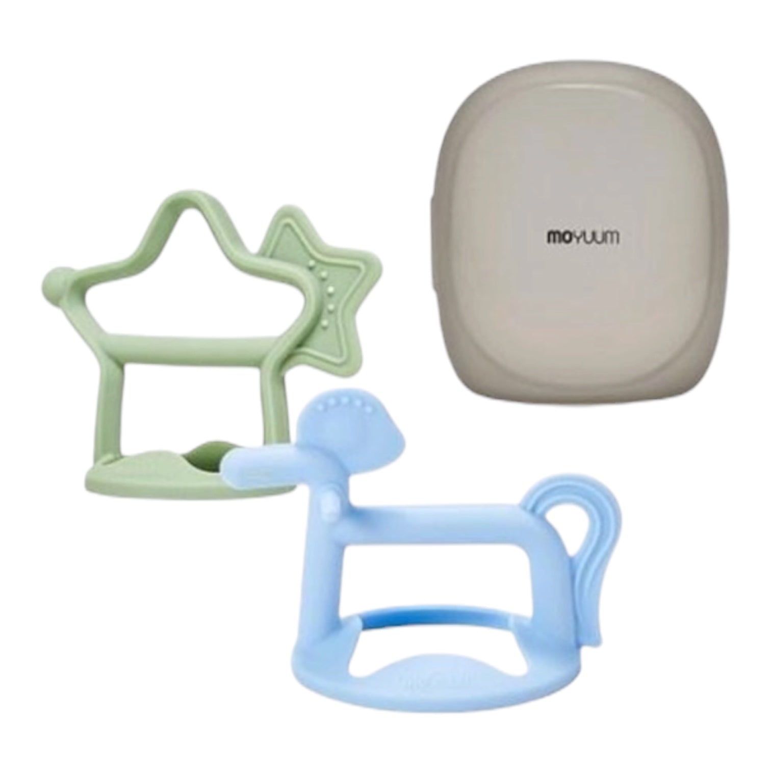 Moyuum Platinum Silicon Baby Teether Gift Set