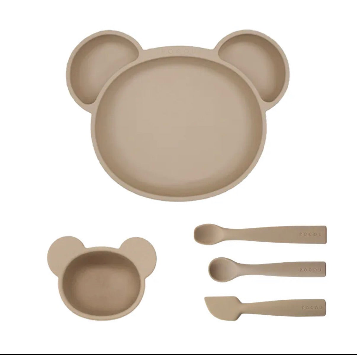 ROCOU Baby Food Starter 5 Set Bear Edition 副食品新手五件組—熊熊🐻