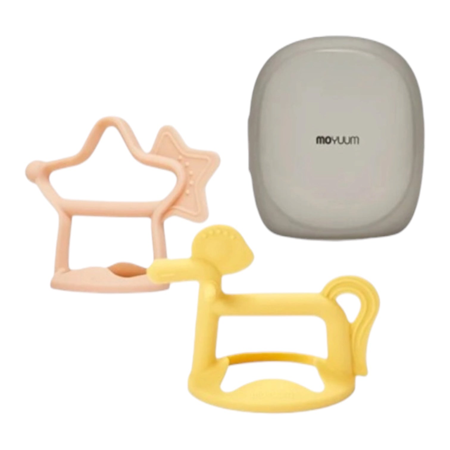 Moyuum Platinum Silicon Baby Teether Gift Set