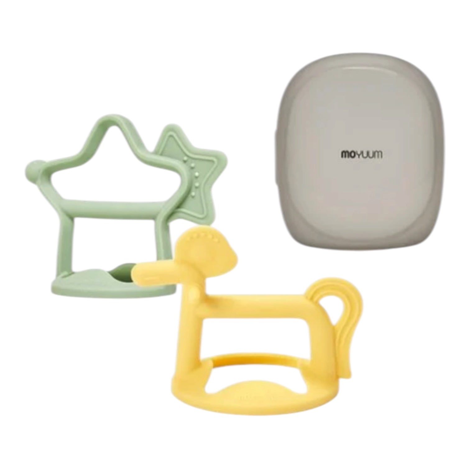 Moyuum Platinum Silicon Baby Teether Gift Set