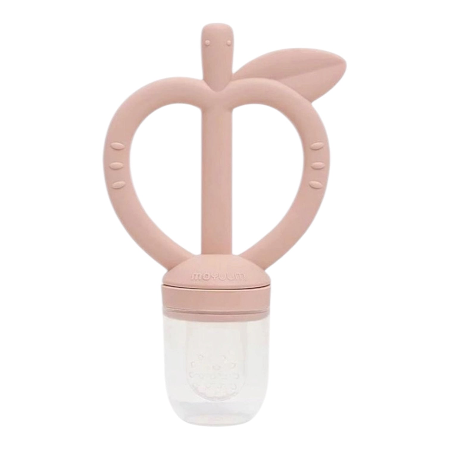 MOYUUM - Platinum Silicone Apple Baby Teether & Fruit Net Set 白金矽膠蘋果型手環式嬰兒牙膠及生果嘴嚼訓練器