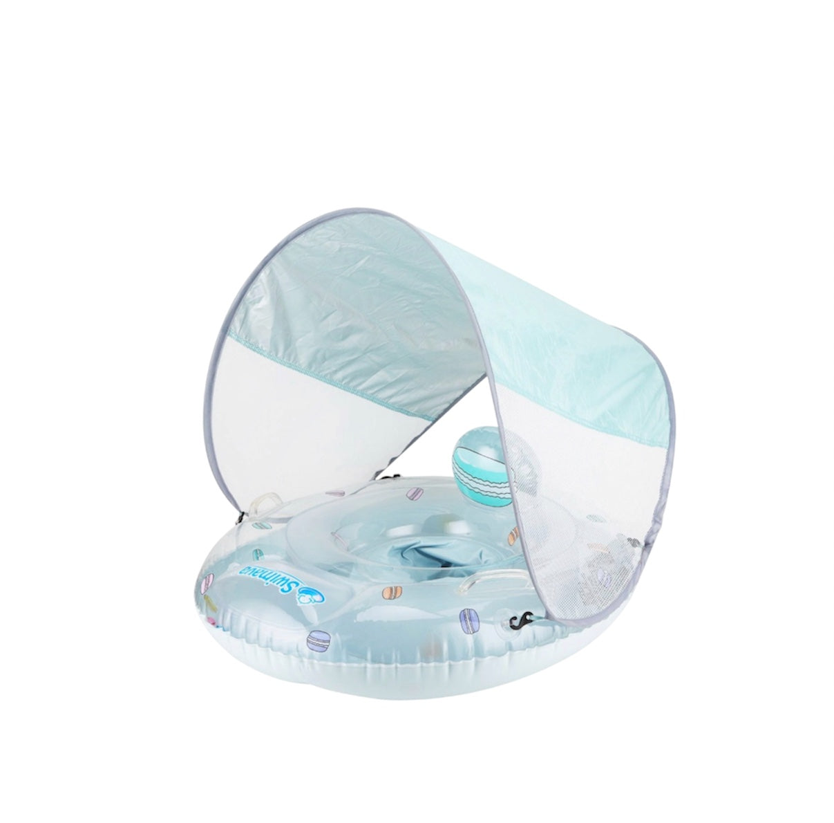 Swimava Swim Seat with Canopy Le Macaron - 嬰兒游泳坐兜遮陽篷馬卡龍